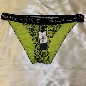 Kendall + Kylie 1pc Bottom Neon Yellow Snake